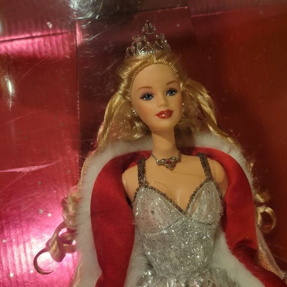 Vintage 2001 Holiday Celebration Barbie Doll Special Edition Mattel Hallmark - Picture 2 of 5